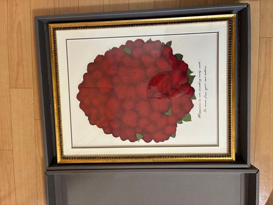 赤い花束 フレーム付き　バラ108本　薔薇　押し花