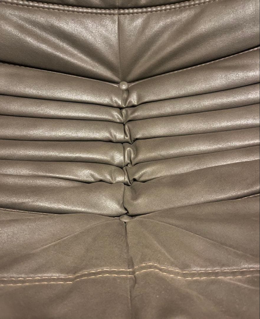 はんはん リーンロゼ ダークブラウン ストライプデザイン 1人掛けソファ