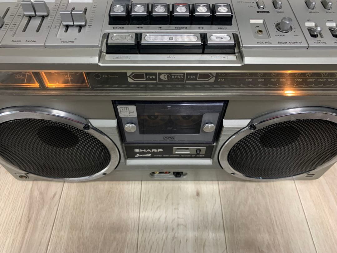 動作品！美品ラジカセ シャープ SHARP GF-303ST AM FM ラジオ