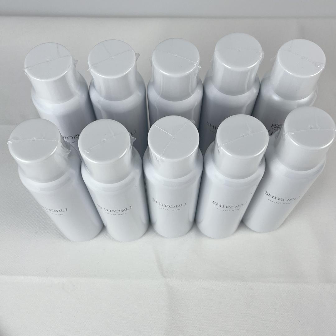 新品・未使用品☘️ SHIRORUクリスタルホイップ　 洗顔料 120g×10本