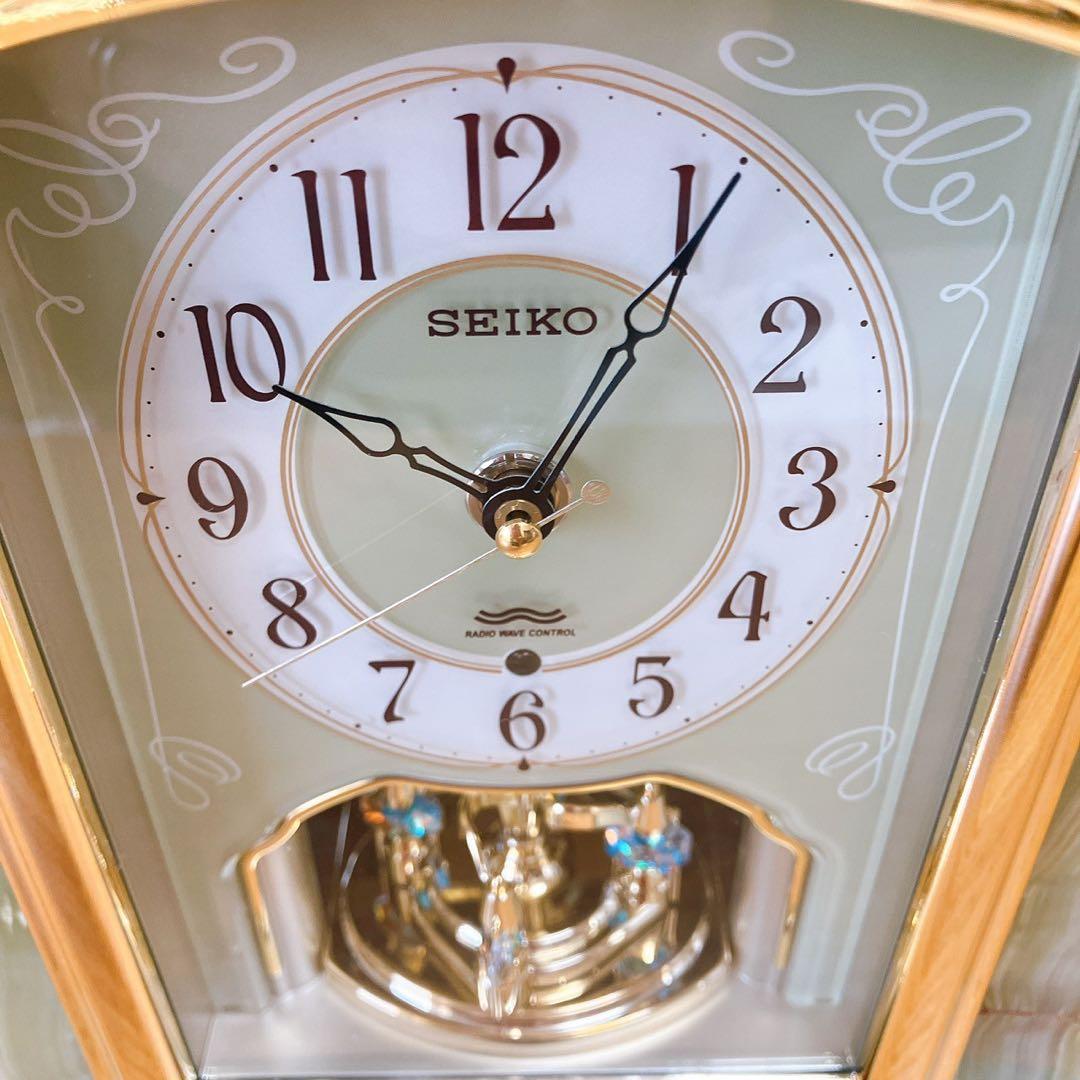 セイコー 置時計 BY223M 電波アナログ