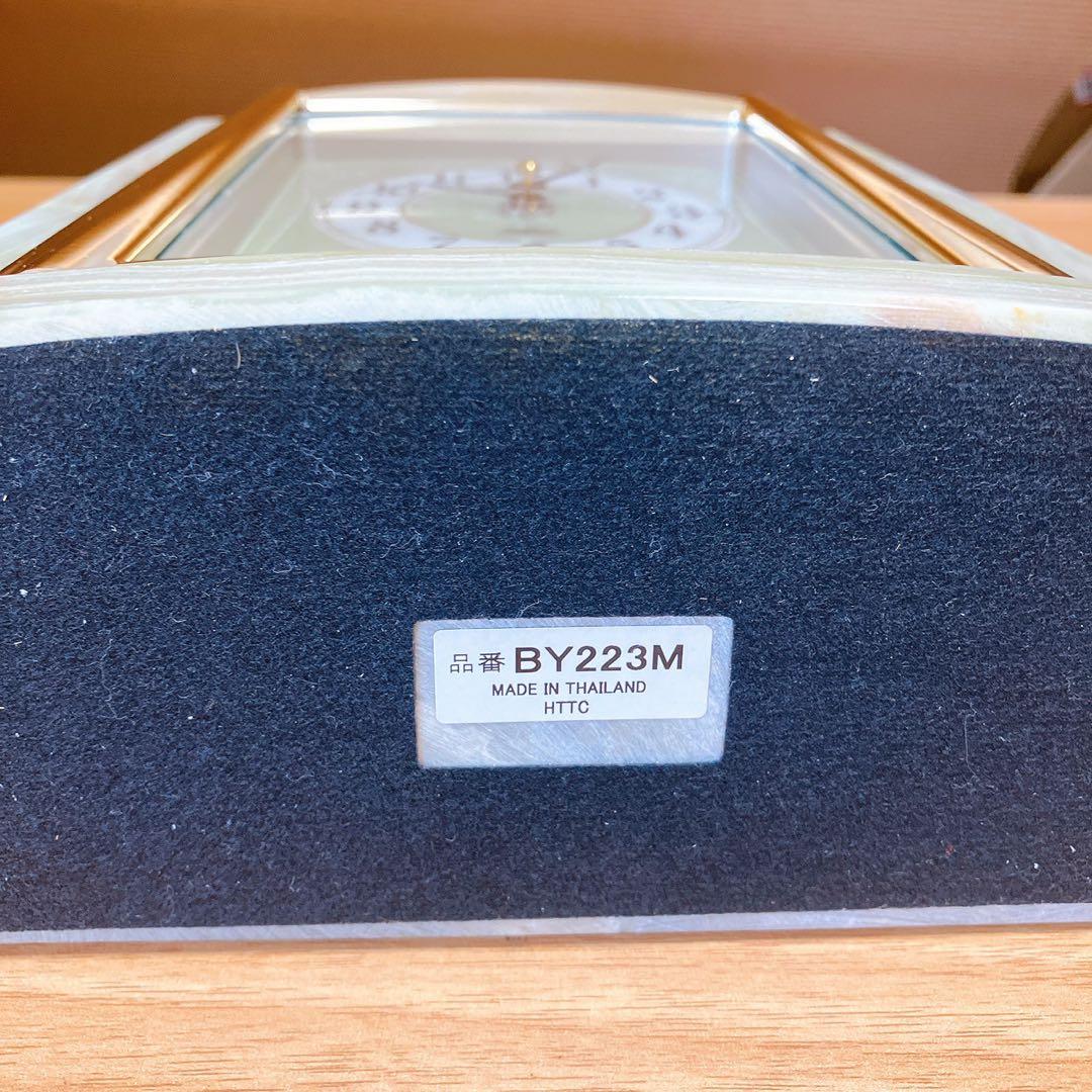 セイコー 置時計 BY223M 電波アナログ