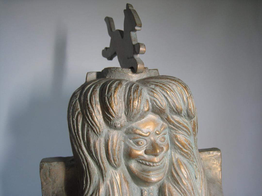 米田美昭　【小狐丸】ブロンズ製　高さ約57㎝　伝説の剣三条小鍛冶宗近にまつわる話