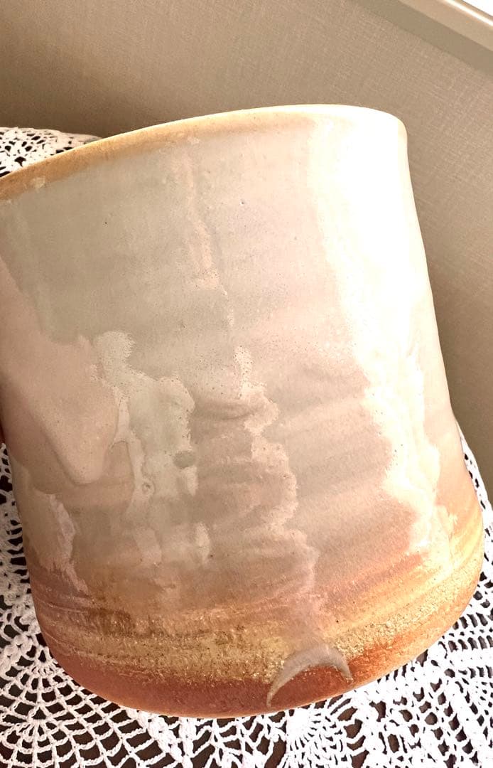 ☆萩焼 水差 窯元松籟庵 城山 渡辺城山作 共箱入