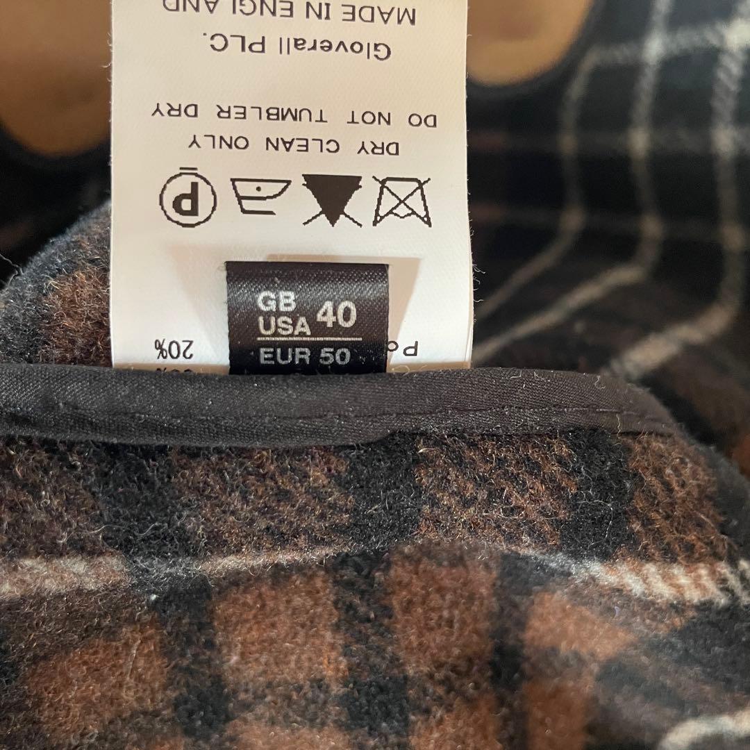 ★セール★Gloverall ダッフルコート L ウール 英国製 チェック裏地
