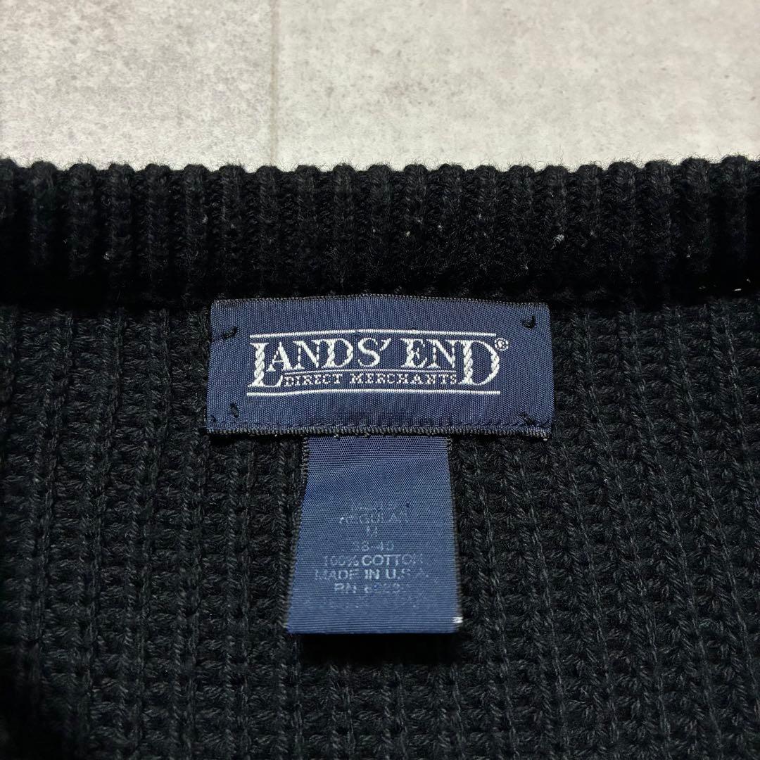 90s USA製 LANDS END コットンニット