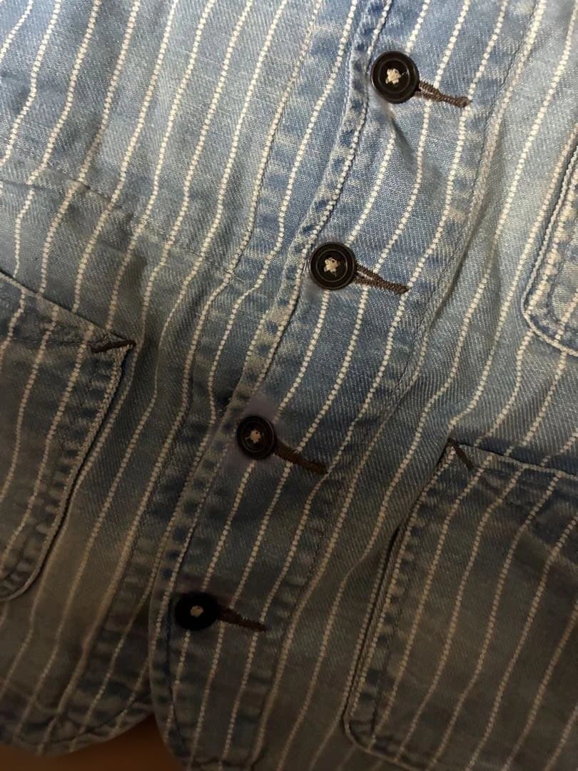 RRL デニム ストライプ ベスト ラルフローレン