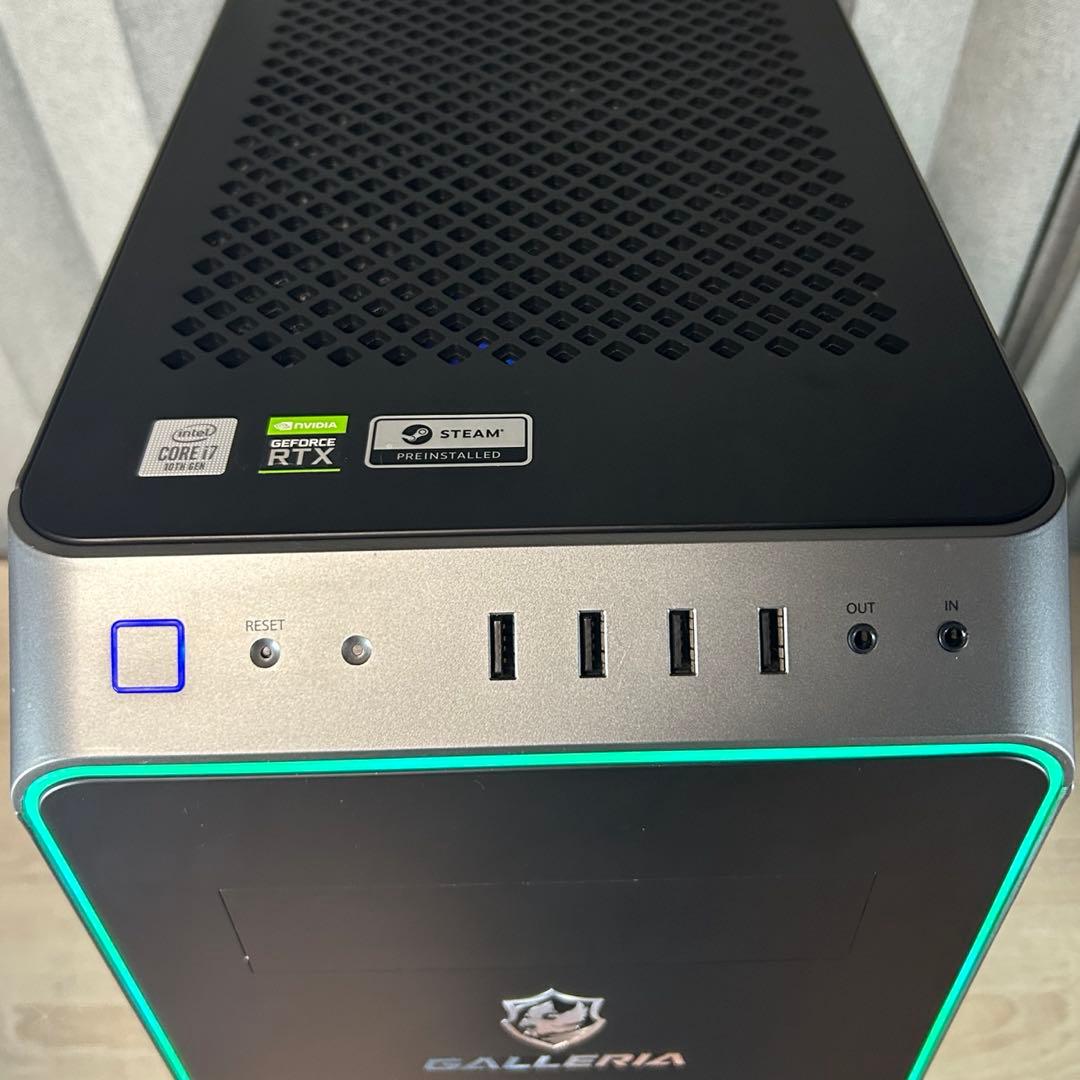 ガレリアゲーミングPC RTX3080 i7 10700 Windows11