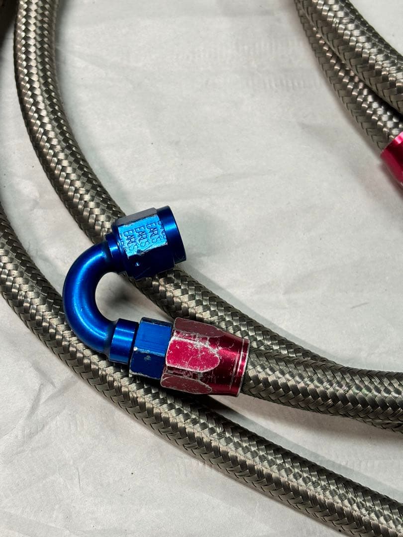 Active オイルクーラー9段 メッシュホース フィッティング XJR400