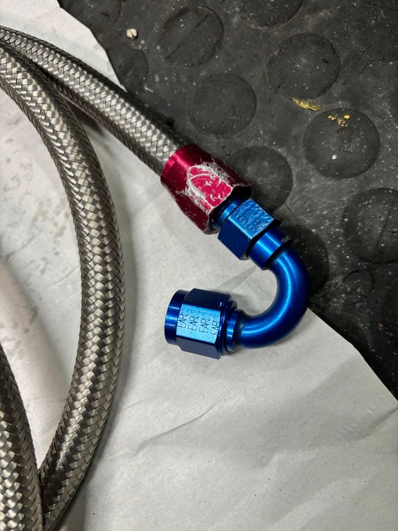 Active オイルクーラー9段 メッシュホース フィッティング XJR400