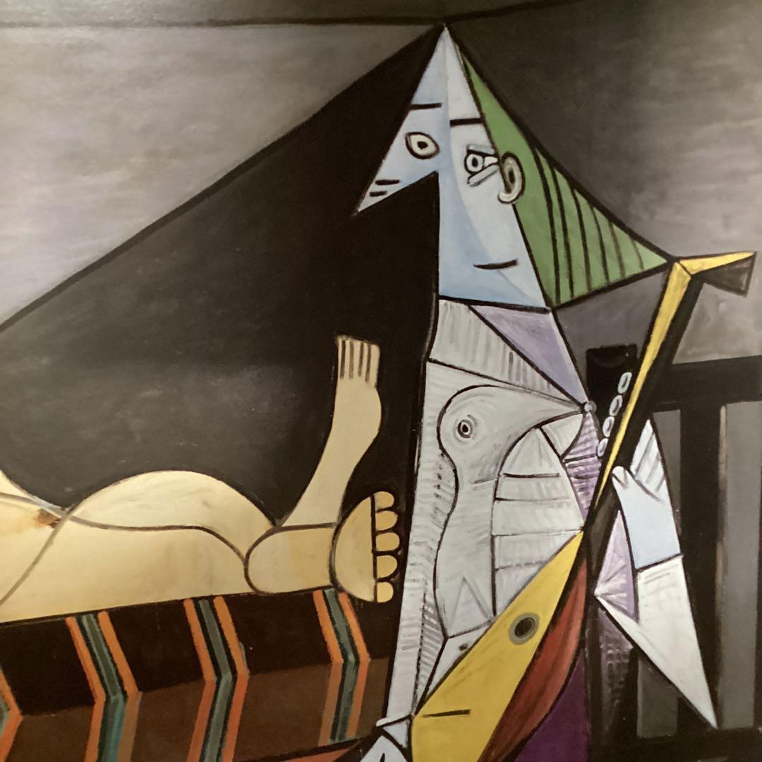 ピカソのポスターアート　　豪華木枠額装仕立て　　前面アクリル板仕様　状態良好