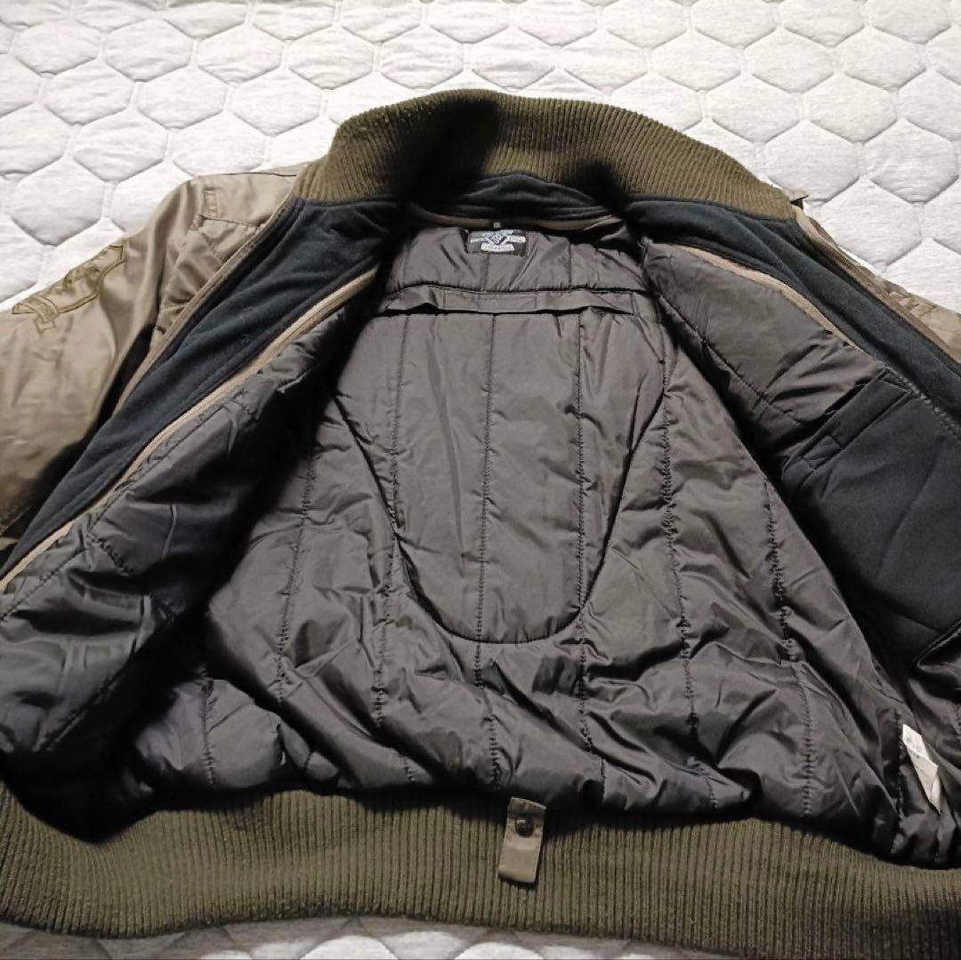 BAD BOY USA バイクジャケットカーキオリーブ　Y2k プロテクター付き