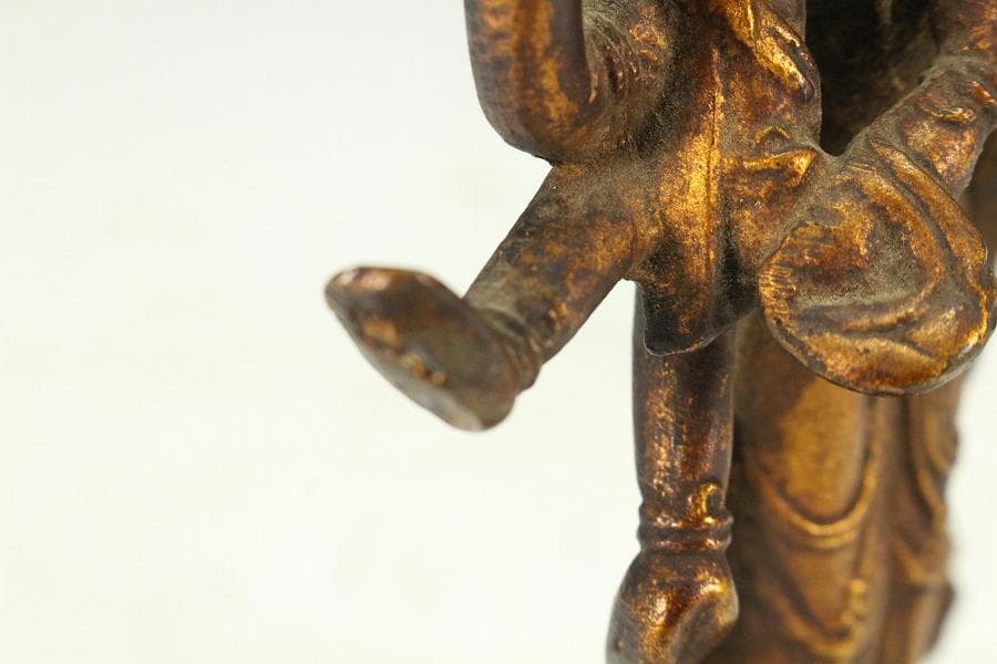 仏教美術 ガンダーラ 銅仏像(K-XA901)