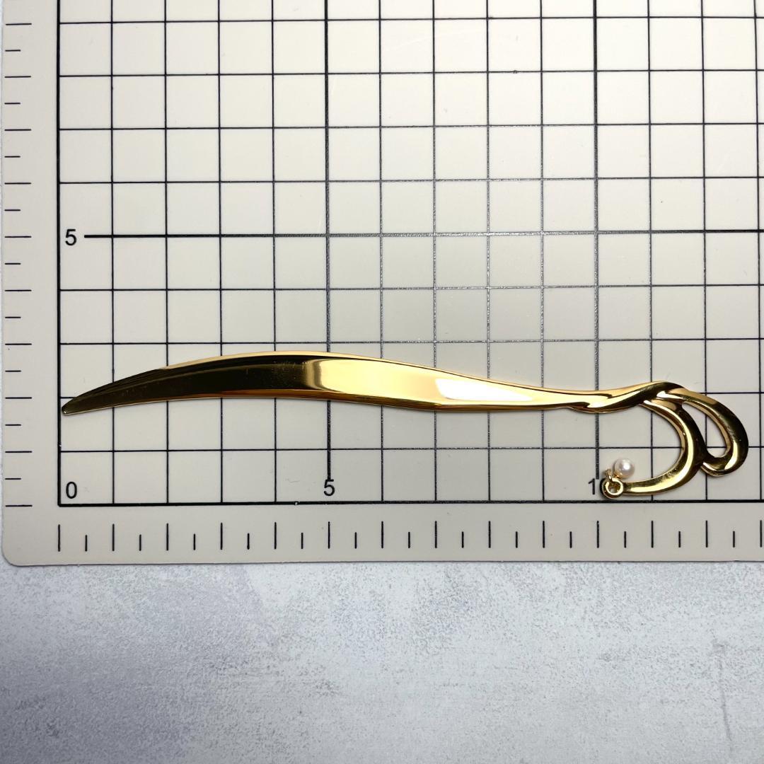 MIKIMOTO ミキモト 18-8 ペーパーナイフ 真珠 パール付き ゴールド