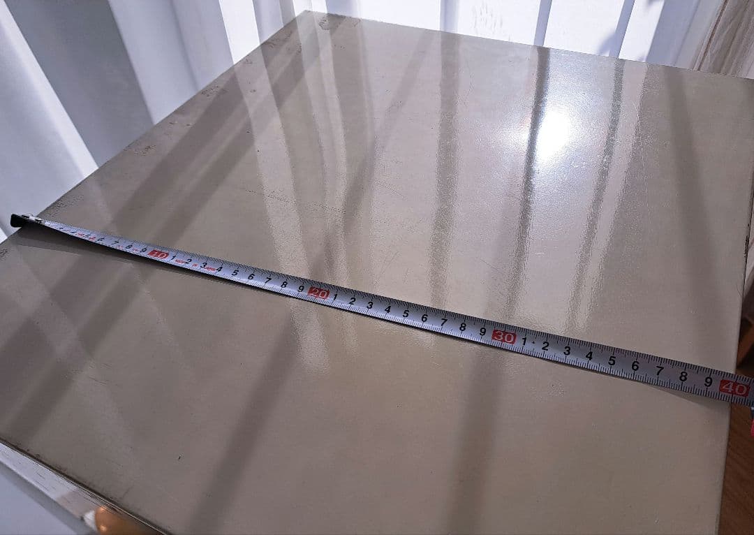 レトロ　ヴィンテージ　ベージュ スチールキャビネット 3段