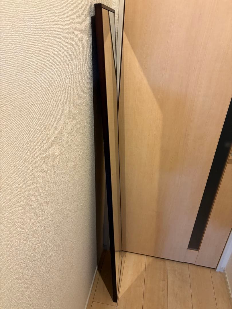 アンティーク調 木フレーム 大型ウォールミラー カナディアン/アンティーク