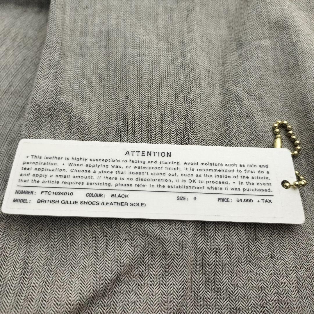 靴 foot the coacher BRITISH GILLIE SHOES 9