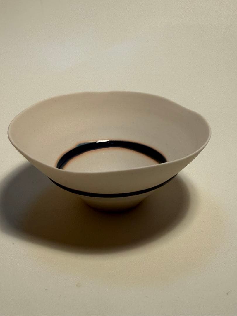 福本双紅　月の霜　ぐい呑　共箱、共布