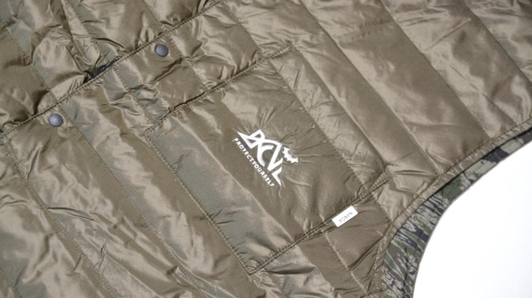 BACK CHANNEL x NANGA リバーシブル ダウン ベスト