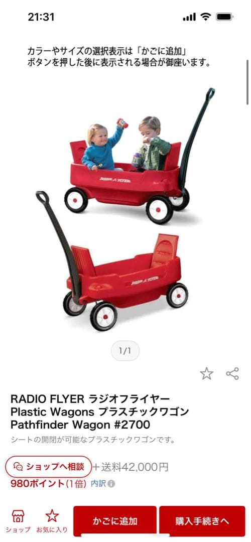 RADIO FLYER ラジオフライヤー2人乗り