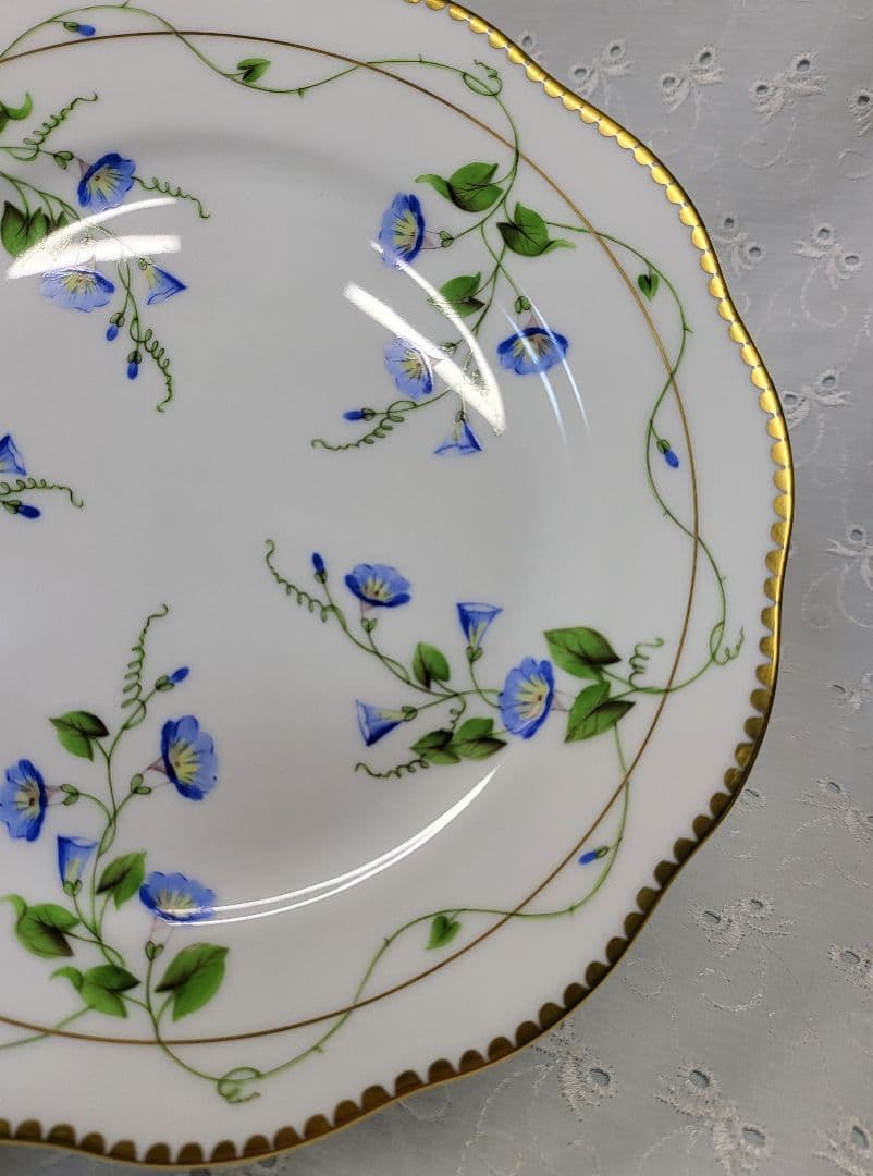 未使用✨高級✨ヘレンド モーニンググローリー 朝顔 プレート デザート皿②