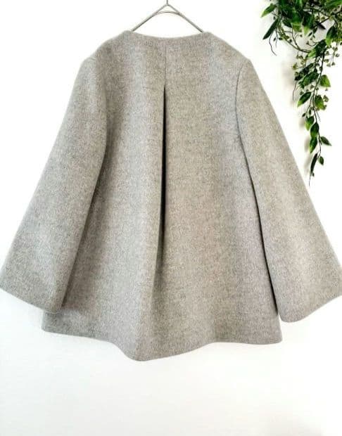 極美品✨SHIPS シップス SUPER140 キーネック　ショート コート