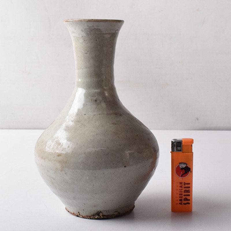 朝鮮美術　李朝　高麗白磁　長脛瓶　V　R8507