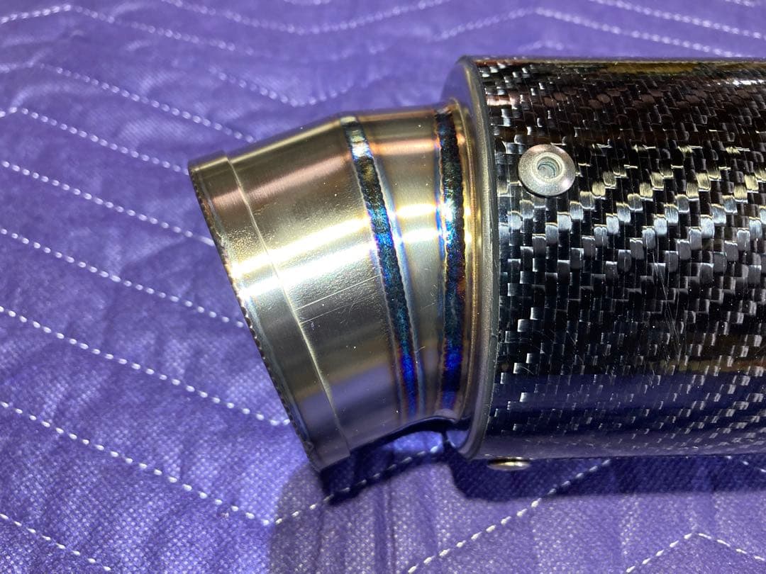 汎用　チタンカーボンサイレンサー スリップオン　60.5 超軽量　新品同様