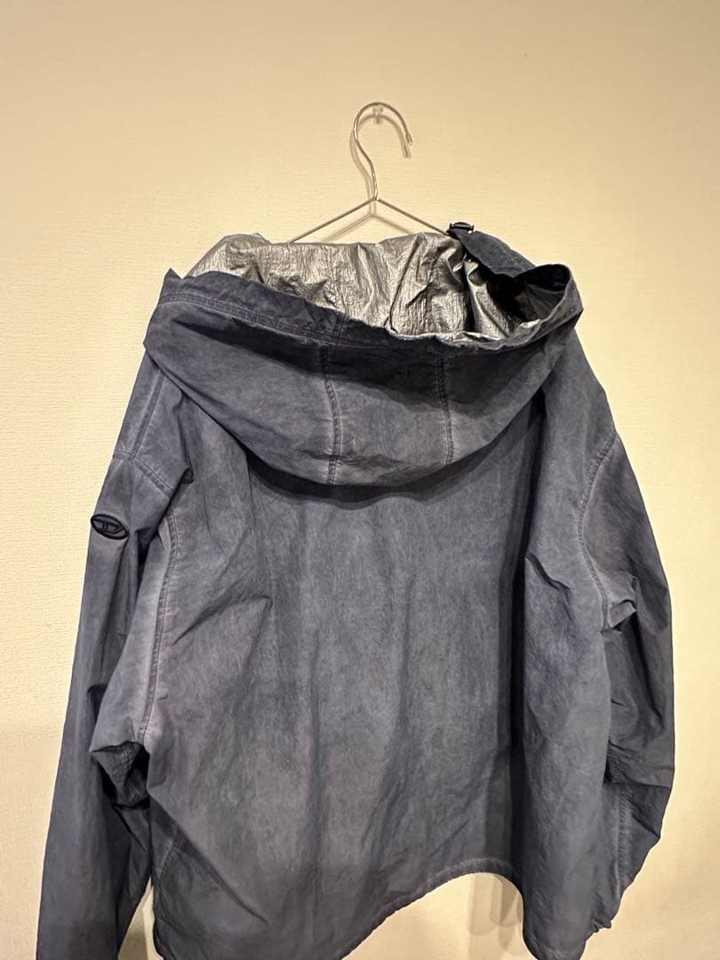 DIESEL ダークブルー プルオーバー ナイロンジャケット