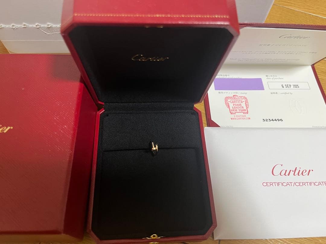 極美品⭐︎カルティエ　ジュストアンクル　ピアス　ミニ　シングル　PG イヤリング