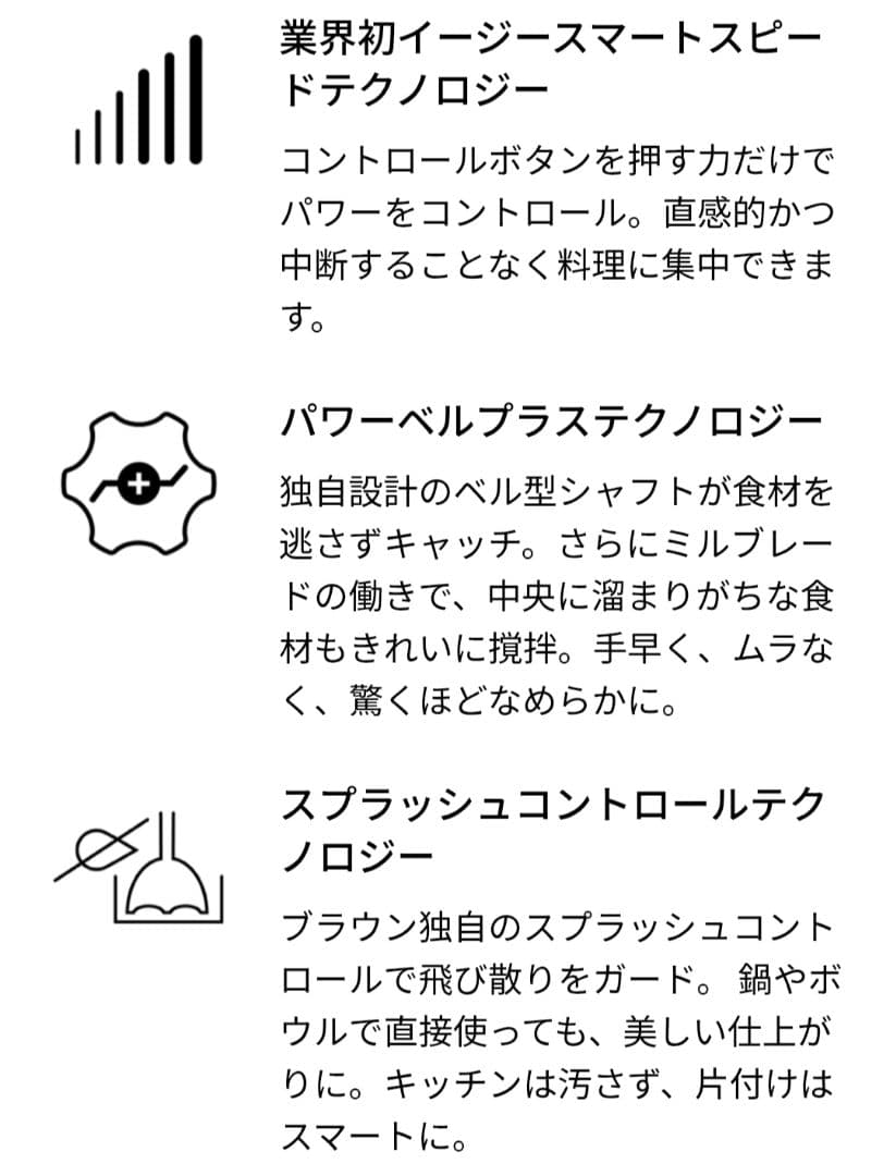 ブラウン マルチクイック7 ハンドブレンダー MQ7035XBG