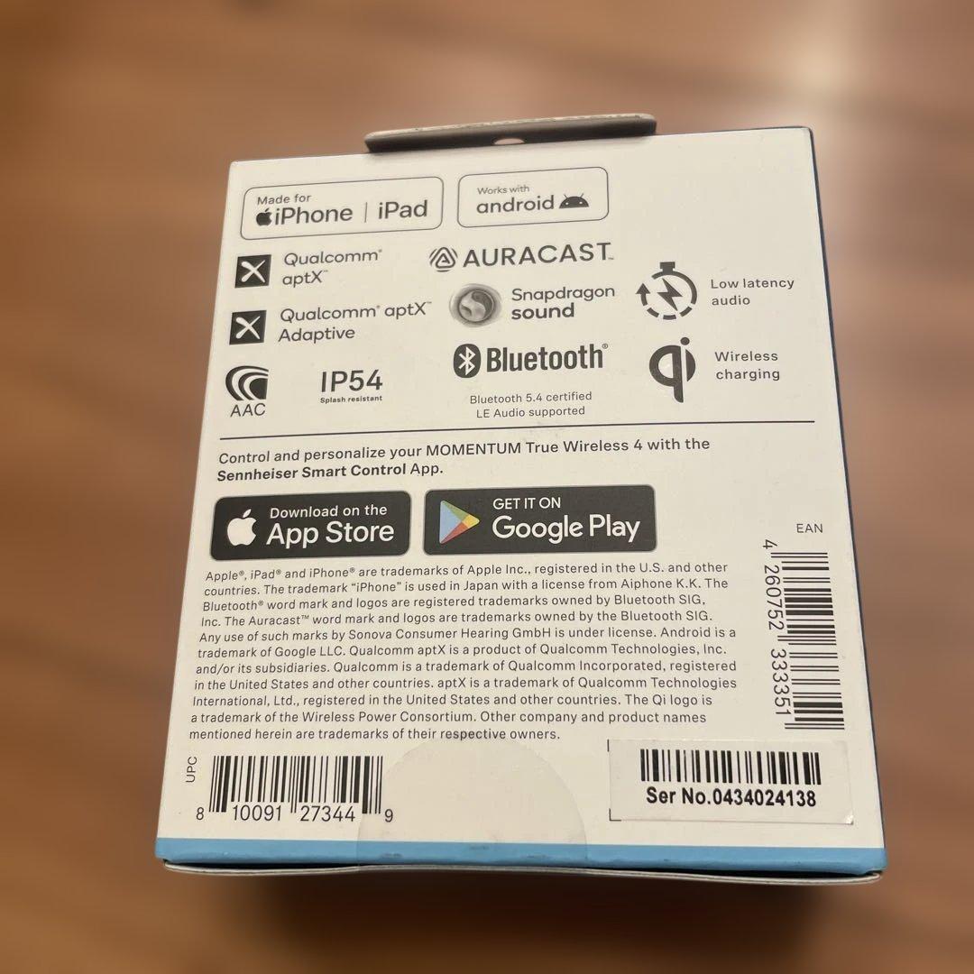 【未開封】ゼンハイザー MOMENTUM True Wireless 4