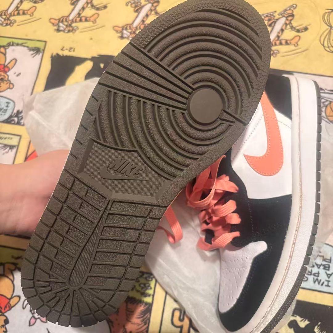 【美品】NIKE 24cm Air Jordan 1 ピンクブラック ハイカット