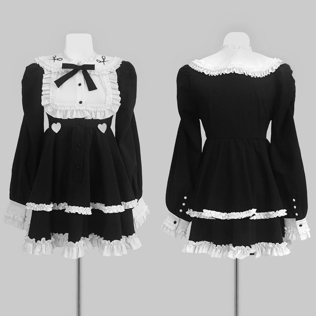 DimMoire ディムモアール 絶メイドワンピース black&white