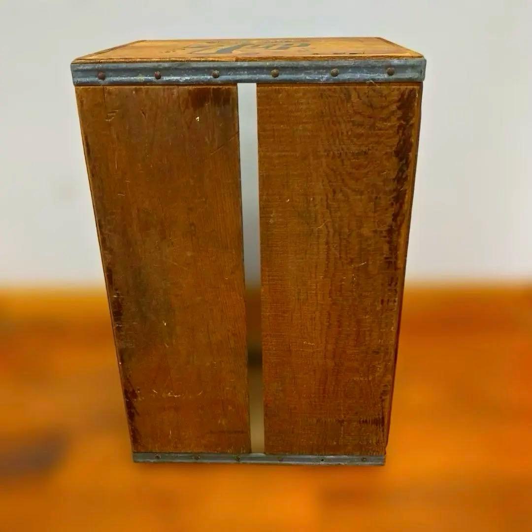 本物！ビンテージ 7UP 木箱1960〜70s ロサンゼルス工場　収納　アメカジ