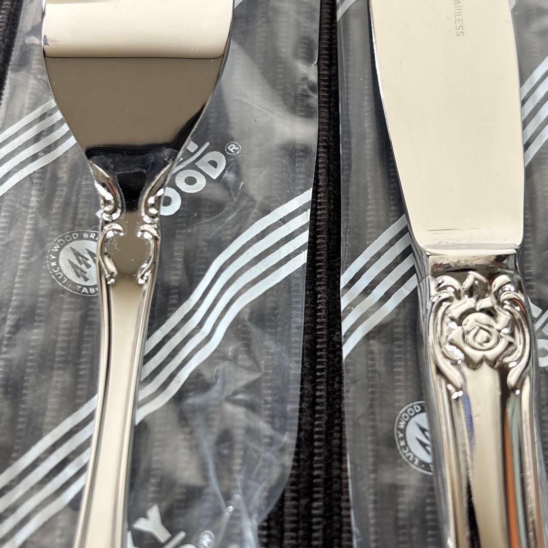 【未使用】ラッキーウッド オルレアン カトラリーセット 24P