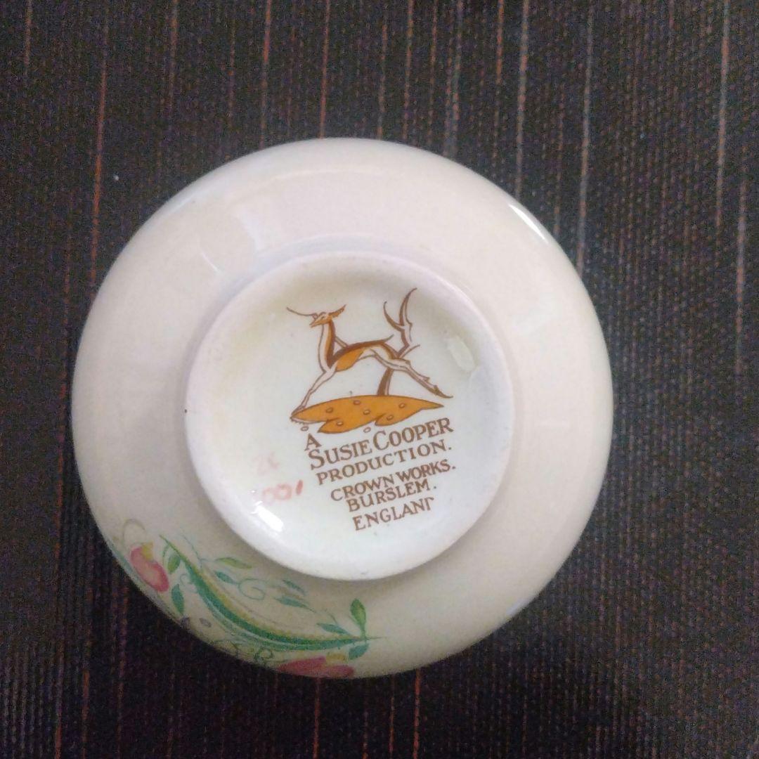 スージークーパー、ピンク「ドレスデンスプレイ」ミルクボトル＆シュガーボウル