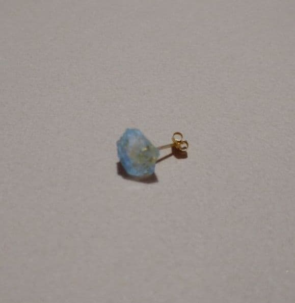 【お値下げしました】ボロロ ロックピアス アクアマリン K18