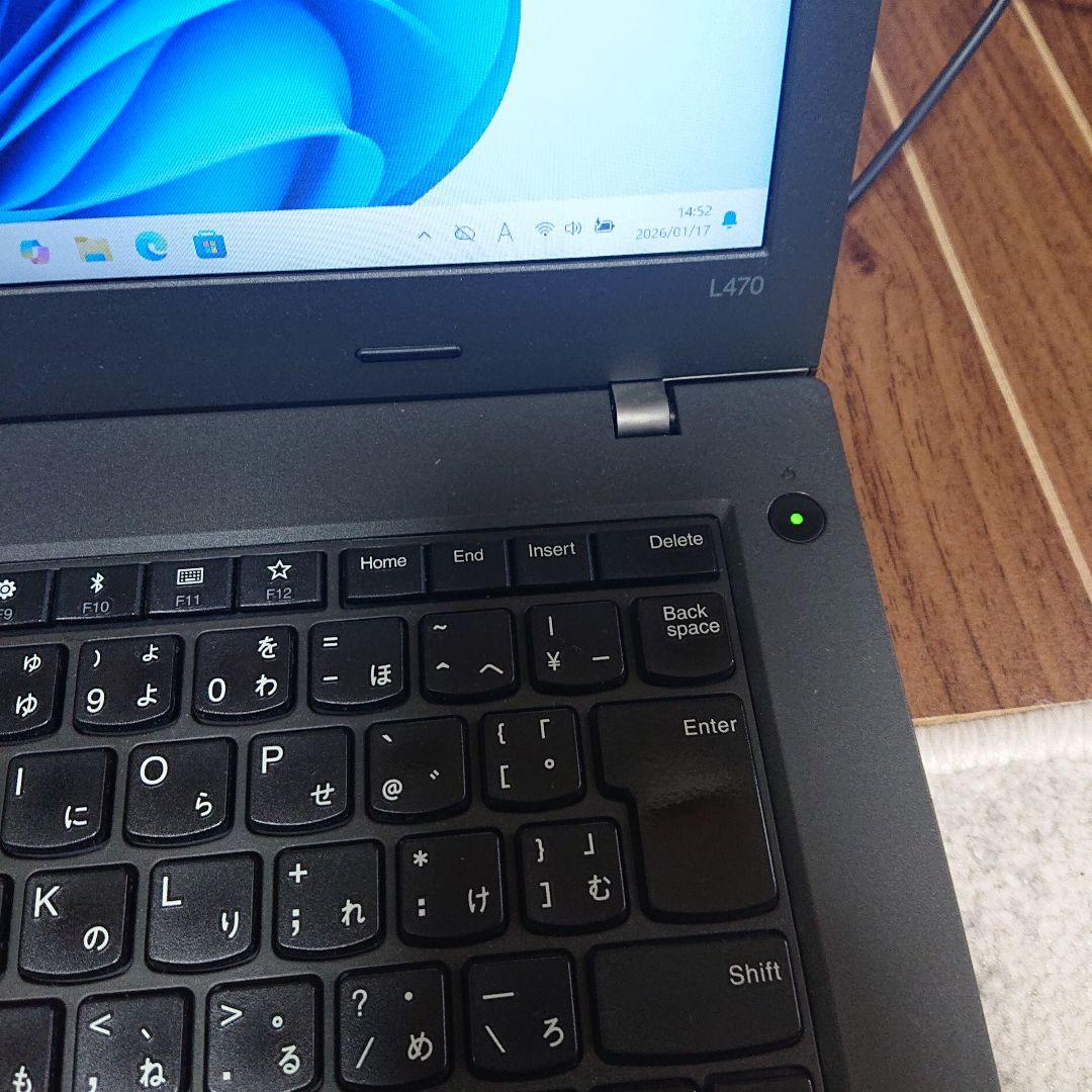 Lenovo ThinkPad L470 メモリ8GB SSD