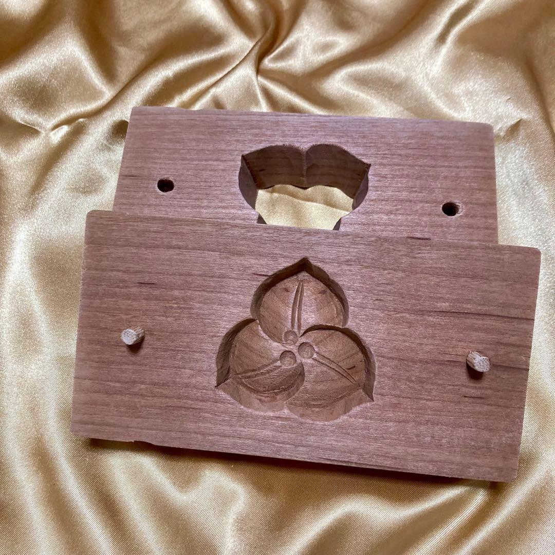 和菓子型 木製 セット　干菓子　生菓子