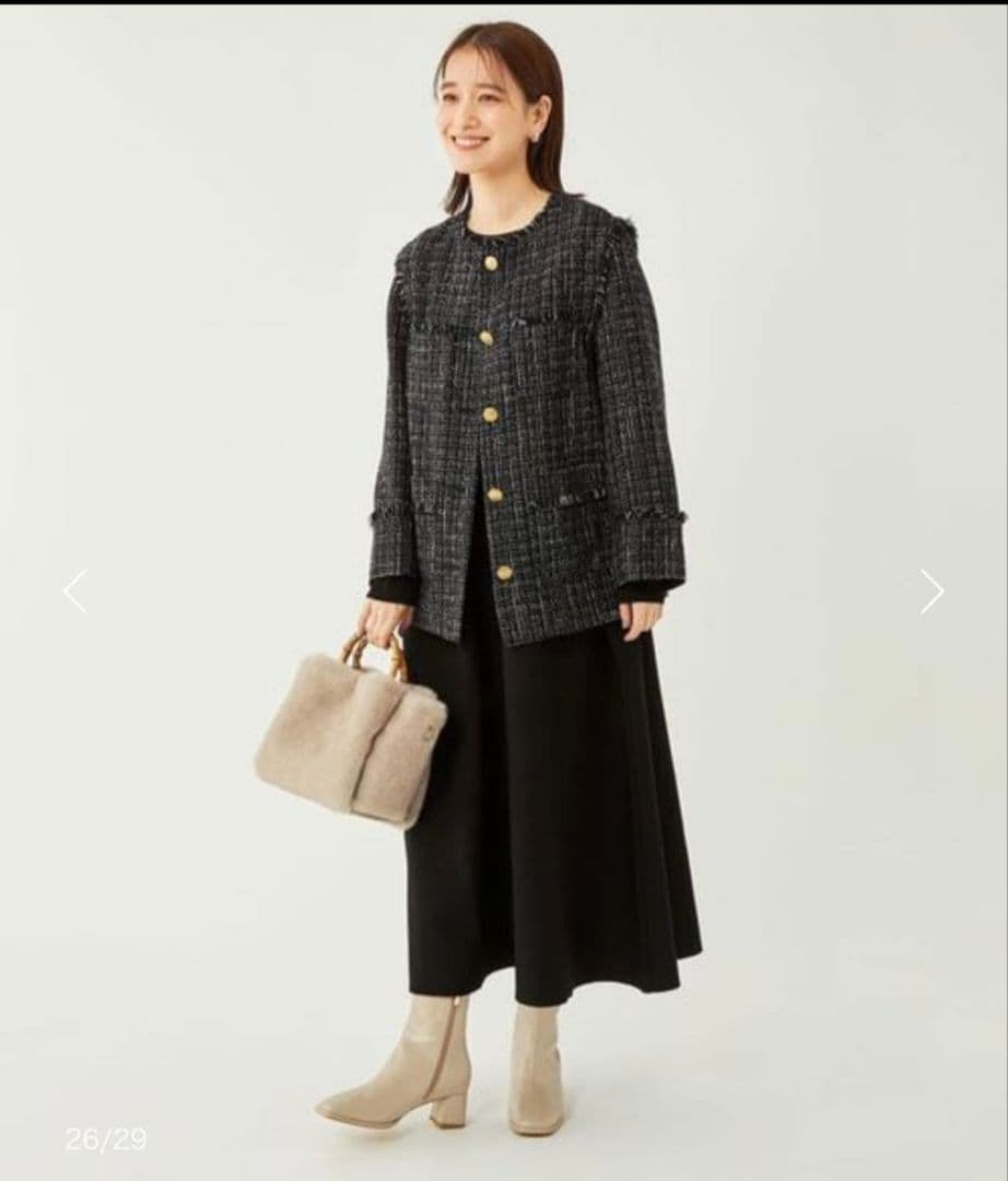 green label relaxing　ツイード 2WAY ジレ ジャケット