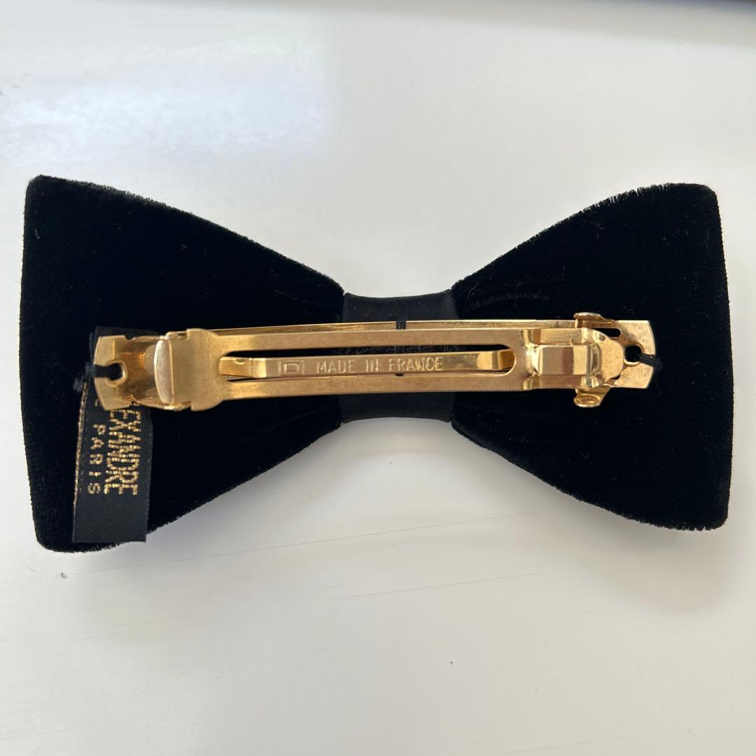 アレクサンドルドゥパリ　リボンバレッタ　黒