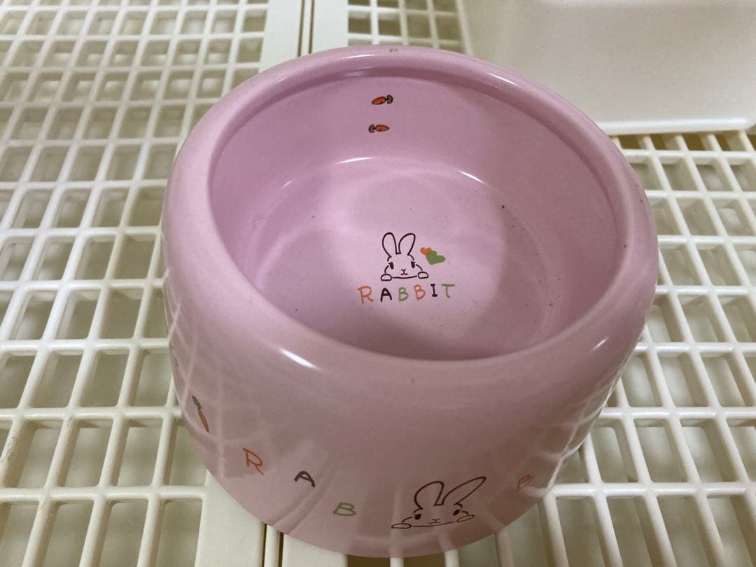 うさぎ　GEX クリアフロント　ケージ　使用品 　餌皿他