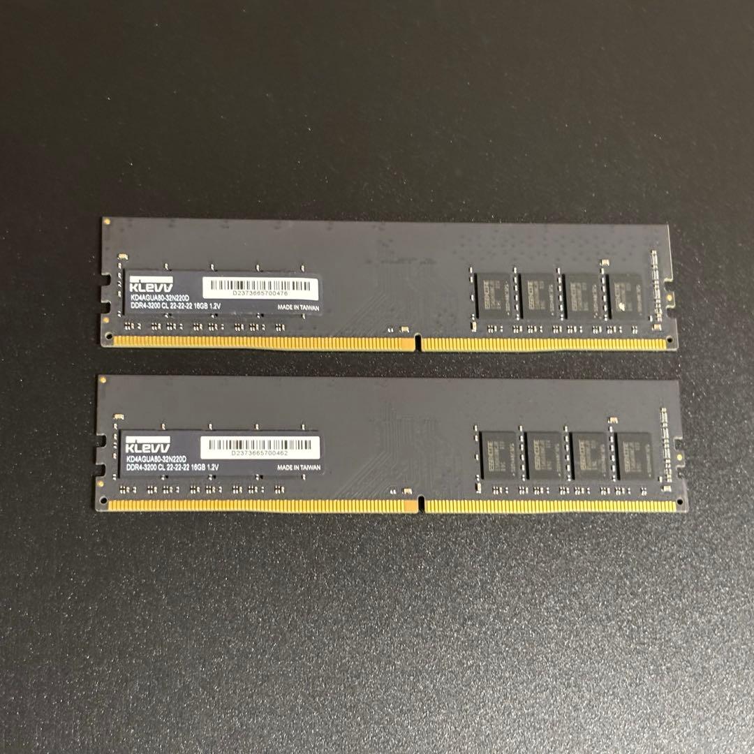 KLEVV DDR4 16GB×2 3200MHz メモリ