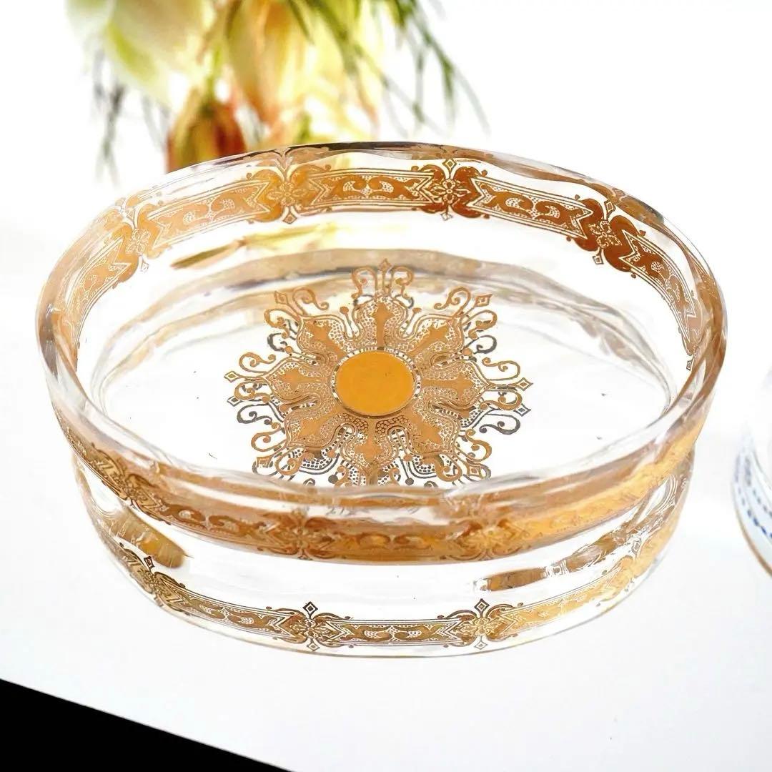 希少 オールドバカラ エナメル＆金彩 小物入れ★シュヴァリエ作品BACCARAT