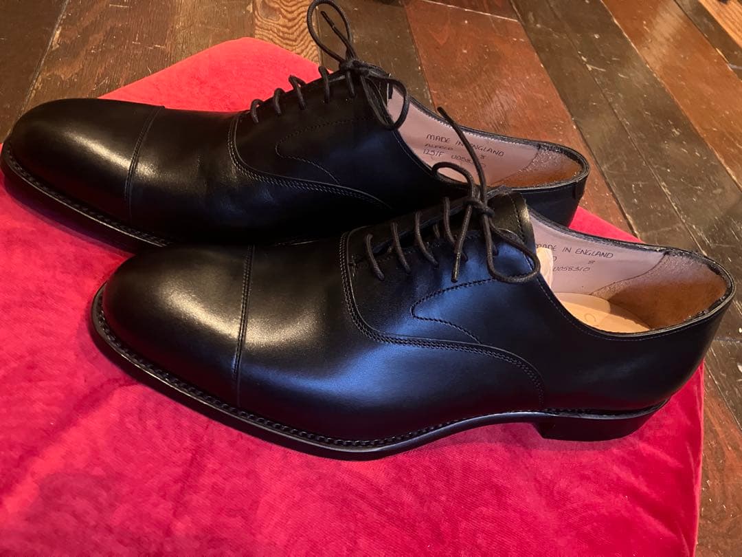 JOSEPH CHEANEY ALFREDジョセフチーニーブラックレザーシューズ