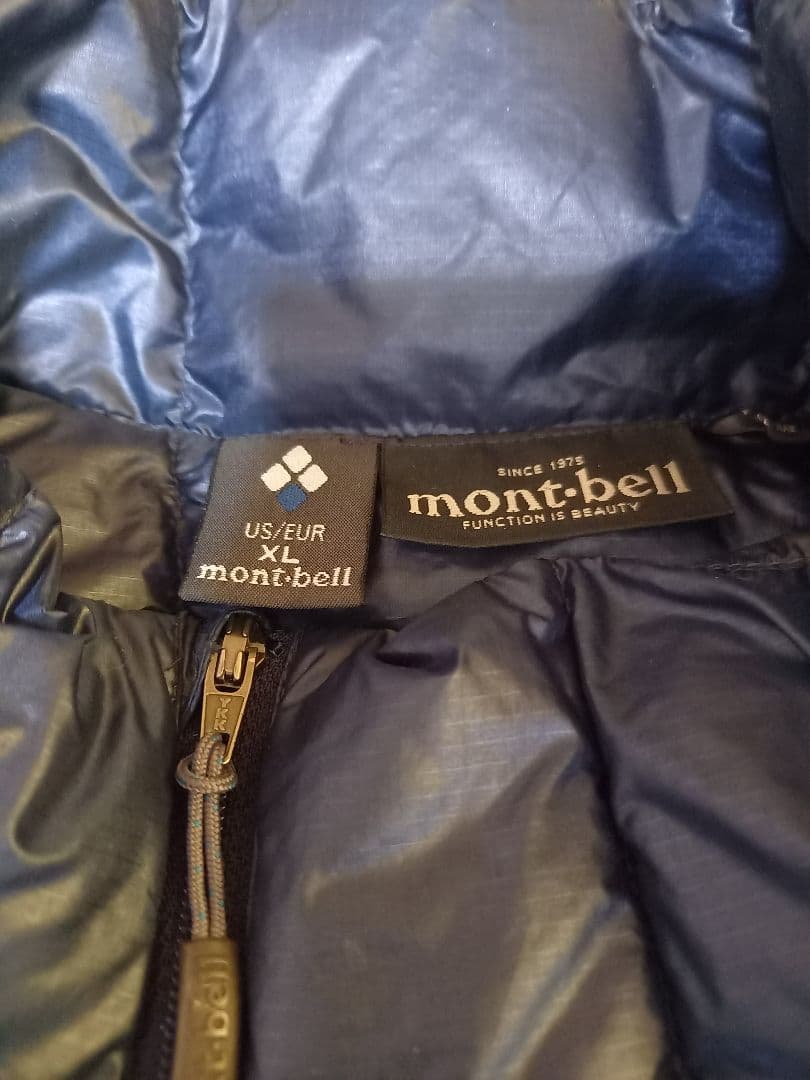 mont‐bell XLネイビーダウンジャケット 2301344 軽量900FP