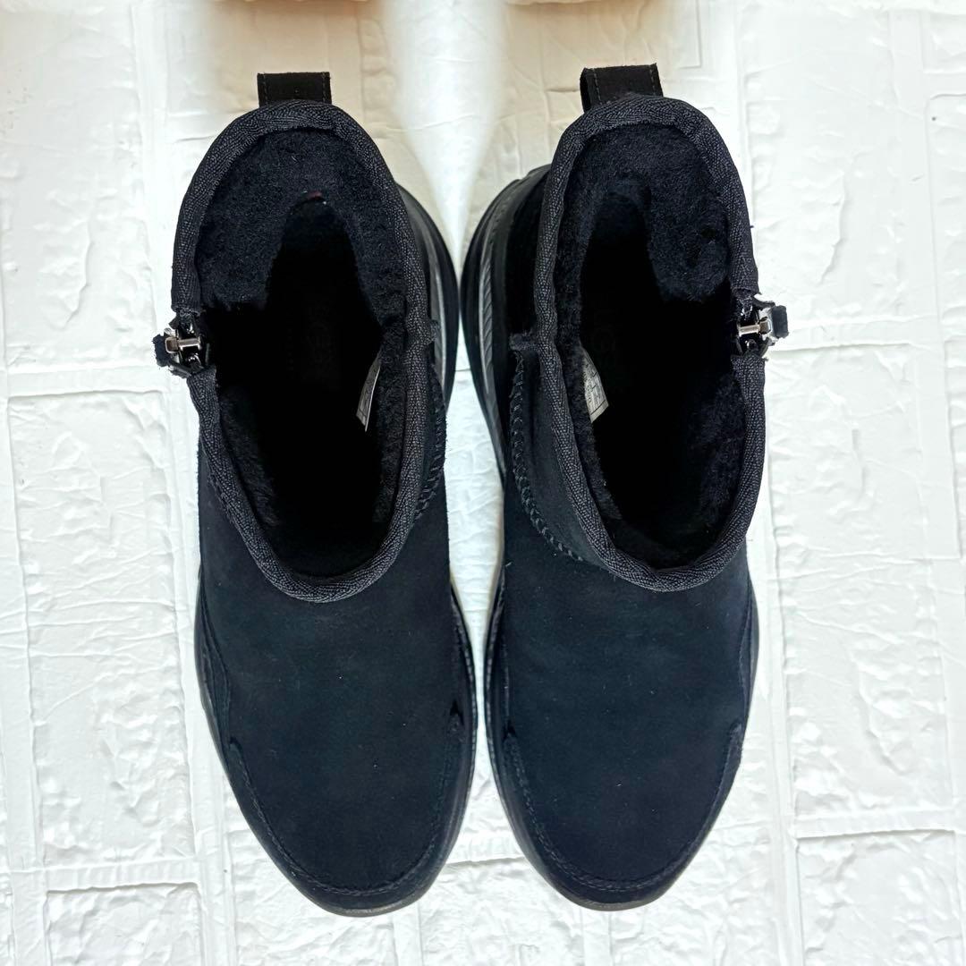 UGG アグ スエード サイドジップ ショートブーツ 黒 ブラック25cm