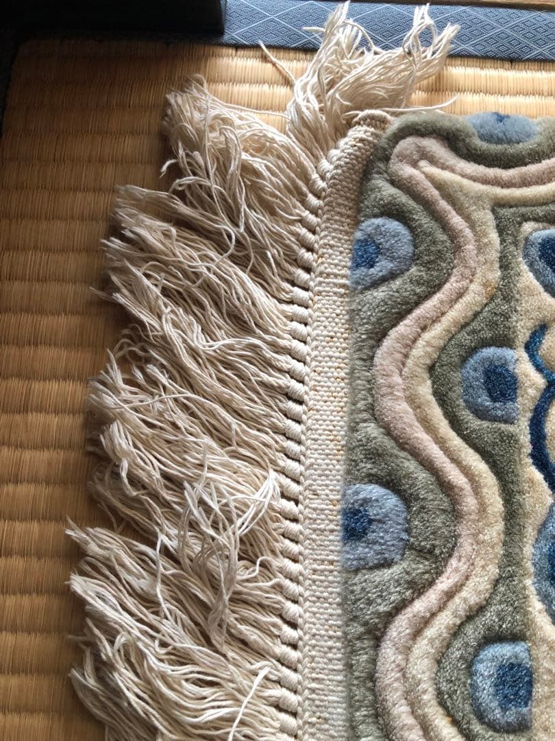 山形緞通 オリエンタルカーペットえびかずら宝相華 80×150