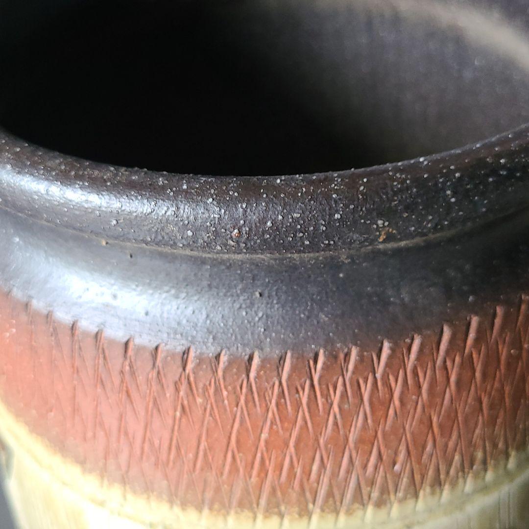 信楽焼傘立て  萌木透かし  高さ４８cm